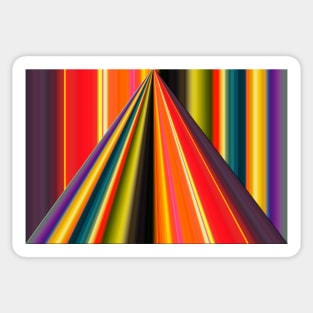 Rainbow Pyramid Sticker